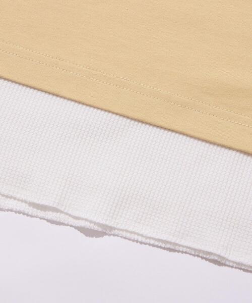 green label relaxing（グリーンレーベルリラクシング）の「【WEB限定】【別注】＜DISCUS ATHLETIC×GLR/ -or＞レイヤー 長袖 Tシャツ（Tシャツ/カットソー・メンズ・ホワイト/ネイビー/ライラック/ベージュ・S/L/M/XL）」の5枚目の写真