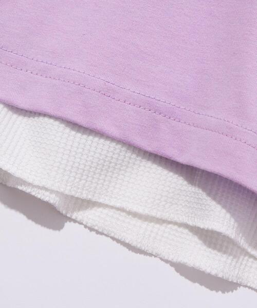 green label relaxing（グリーンレーベルリラクシング）の「【WEB限定】【別注】＜DISCUS ATHLETIC×GLR/ -or＞レイヤー 長袖 Tシャツ（Tシャツ/カットソー・メンズ・ホワイト/ネイビー/ライラック/ベージュ・S/L/M/XL）」の6枚目の写真