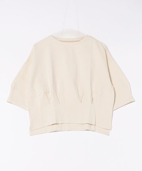 zootie（ズーティー）の「ダンボールニット［ボックスタックプルオーバー］（Tシャツ/カットソー・レディース・ブラック/ライトベージュ/ブラウン/ライトグリーン/ライトグレー/アイボリー/グリーン・M/L）」の4枚目の写真