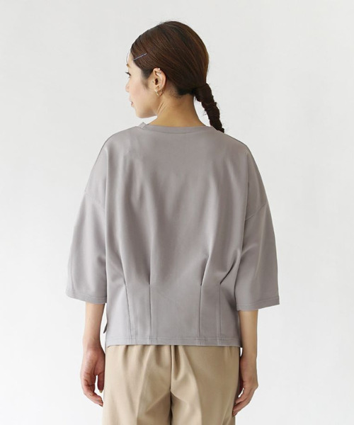 zootie（ズーティー）の「ダンボールニット［ボックスタックプルオーバー］（Tシャツ/カットソー・レディース・ブラック/ライトベージュ/ブラウン/ライトグリーン/ライトグレー/アイボリー/グリーン・M/L）」の20枚目の写真