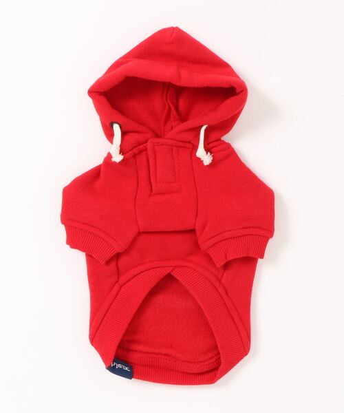 X-girl（エックスガール）の「X-GIRL/エックスガール/スピンロゴフーディー/犬服(ドッグウェア)（ペットウェア・レディース・レッド/ブルー・3L/XS/S/M/2L/3M/3S/L）」の3枚目の写真