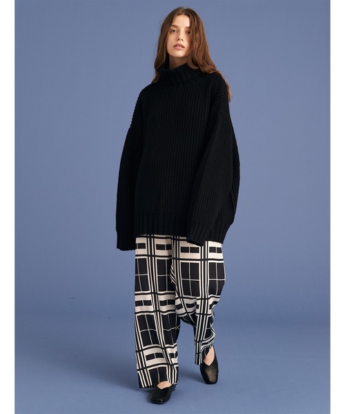 UP START（アップスタート）の「ASSORT PATTERN RELAX PANTS/総柄リラックスパンツ/GRADATION ZEEBRA/GEOMETRIC（その他パンツ・メンズ・ブラック/オフホワイト/ネイビー・LARGE/MEDIUM）」の13枚目の写真