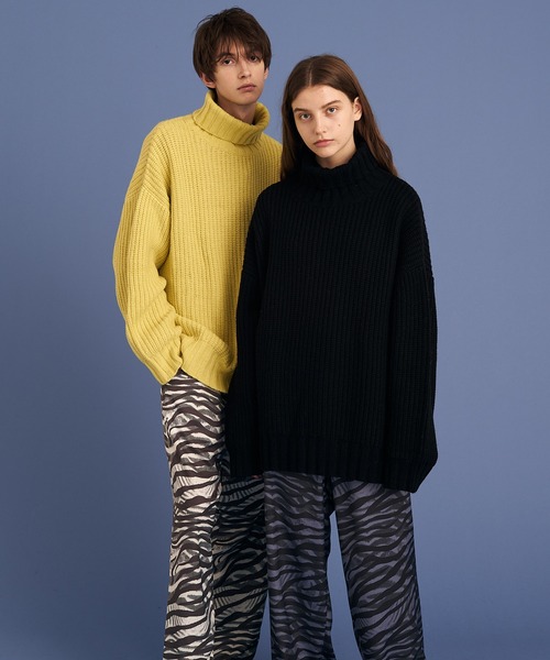 UP START（アップスタート）の「ASSORT PATTERN RELAX PANTS/総柄リラックスパンツ/GRADATION ZEEBRA/GEOMETRIC（その他パンツ・メンズ・ブラック/オフホワイト/ネイビー・LARGE/MEDIUM）」の6枚目の写真
