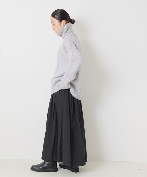 ISLAND TIDES（アイランドタイド）の「【ISLAND TIDES/アイランドタイド】ラムズウールタートルネック：ニット◆（ニット/セーター・レディース・ブラック/グレー/ベージュ/レッド・34）」の14枚目の写真