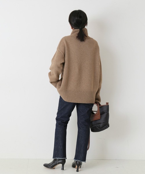 ISLAND TIDES（アイランドタイド）の「【ISLAND TIDES/アイランドタイド】ラムズウールタートルネック：ニット◆（ニット/セーター・レディース・ブラック/グレー/ベージュ/レッド・34）」の20枚目の写真