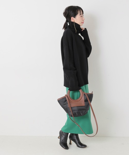 ISLAND TIDES（アイランドタイド）の「【ISLAND TIDES/アイランドタイド】ラムズウールタートルネック：ニット◆（ニット/セーター・レディース・ブラック/グレー/ベージュ/レッド・34）」の8枚目の写真