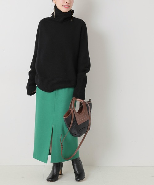 ISLAND TIDES（アイランドタイド）の「【ISLAND TIDES/アイランドタイド】ラムズウールタートルネック：ニット◆（ニット/セーター・レディース・ブラック/グレー/ベージュ/レッド・34）」の9枚目の写真