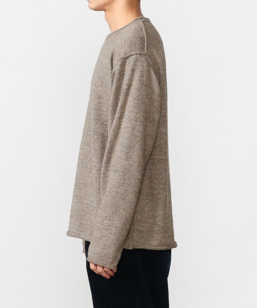 THIBAULT VAN DER STRAETE(ティボー・ヴァン・ダル・ストラット)の「【THIBAULT VAN DER STRAETE】ロールネックニットプルオーバー MEN(ニット/セーター・メンズ・ブラック/グレイッシュベージュ・MEDIUM/LARGE)」の8枚目の写真