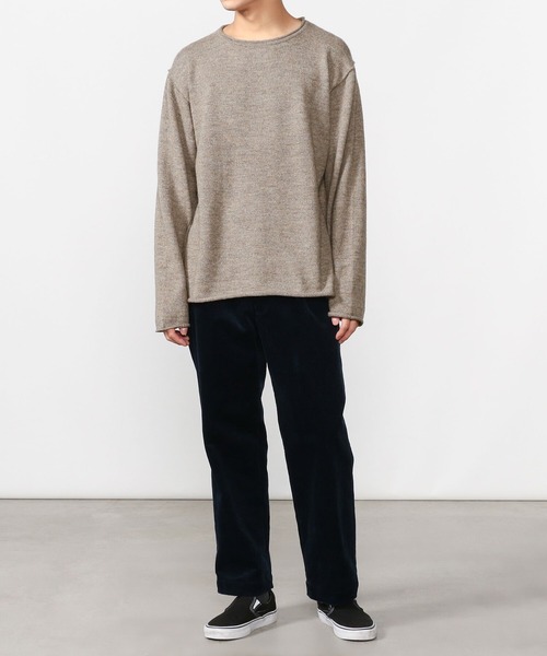 THIBAULT VAN DER STRAETE(ティボー・ヴァン・ダル・ストラット)の「【THIBAULT VAN DER STRAETE】ロールネックニットプルオーバー MEN(ニット/セーター・メンズ・ブラック/グレイッシュベージュ・MEDIUM/LARGE)」の7枚目の写真