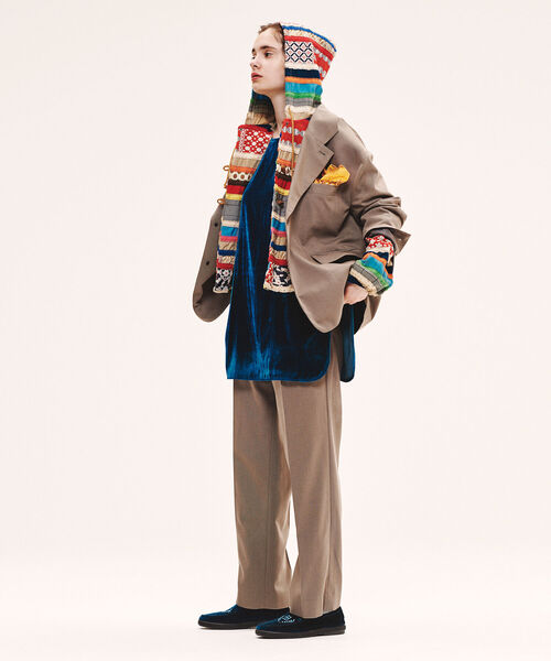 BEAMS BOY（ビームスボーイ）の「maturely / Pleats Slacks（スラックス・レディース・ブラック系その他3/ネイビー・0/1）」の12枚目の写真