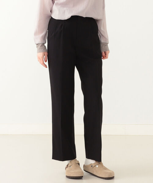 BEAMS BOY（ビームスボーイ）の「maturely / Pleats Slacks（スラックス・レディース・ブラック系その他3/ネイビー・0/1）」の18枚目の写真