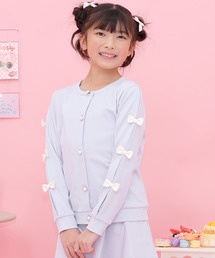 袖リボンカーディガン