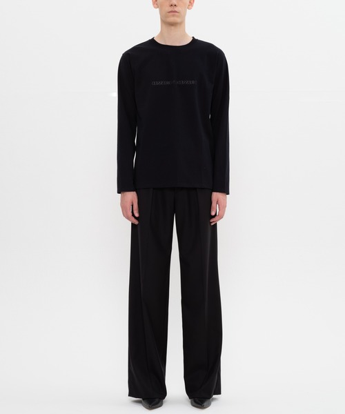 DRESSEDUNDRESSED（ドレスドアンドレスド）の「Invert Logo Print Long Sleeve T-Shirt（Tシャツ/カットソー・メンズ・ホワイト/ブラック・2/4/3）」の6枚目の写真