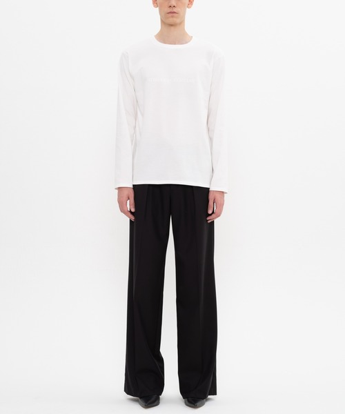 DRESSEDUNDRESSED（ドレスドアンドレスド）の「Invert Logo Print Long Sleeve T-Shirt（Tシャツ/カットソー・メンズ・ホワイト/ブラック・2/4/3）」の11枚目の写真