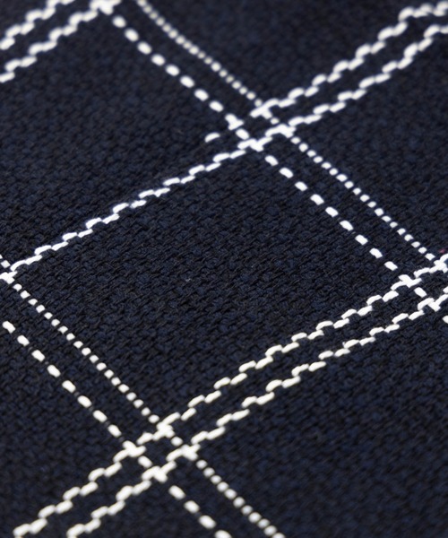 NYLAUS(ナイラス)の「ジャガード 格子柄 ベスト(ベスト・メンズ・ブラック×グレー/ネイビー×ホワイト・M/LL/L)」の15枚目の写真