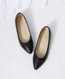 AAA+Feminine（サンエープラスフェミニン）の「AAA+Feminine ポインテッドトゥフラットバレエパンプス（バレエシューズ）」