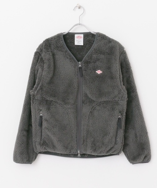 DANTON（ダントン）の「DANTON　HIGH PILE ZIP V-NECK JACKET（その他アウター・レディース・ライトカーキ/ブラック/チャコールグレー/ネイビー/ピンクベージュ・36）」の22枚目の写真
