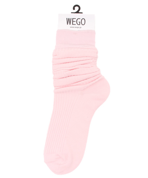WEGO（ウィゴー）の「WEGO/クシュクシュソックス（ソックス/靴下・レディース・ホワイト/ブラック/グレー/ライム/サックスブルー/ネイビー/ライトパープル/イエロー/キャメル/ピンク・FREE）」の10枚目の写真