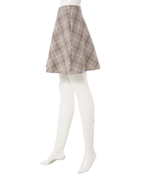 fifth calin（フィフスカラン）の「ミニフレアスカート（スカート・レディース・ブラウン/グレー・MEDIUM）」の8枚目の写真