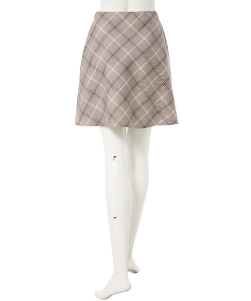 fifth calin（フィフスカラン）の「ミニフレアスカート（スカート・レディース・ブラウン/グレー・MEDIUM）」の9枚目の写真
