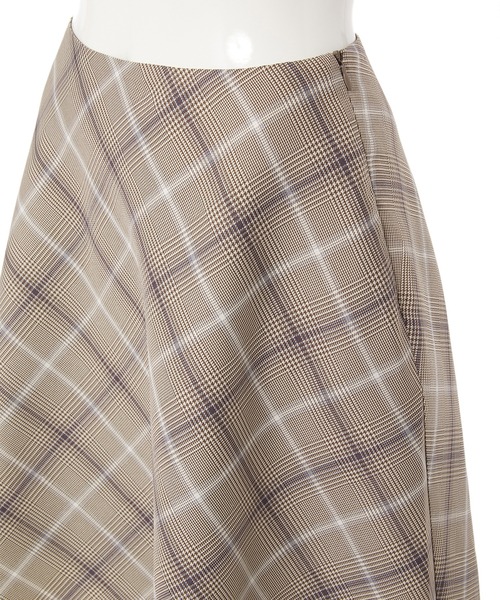 fifth calin（フィフスカラン）の「ミニフレアスカート（スカート・レディース・ブラウン/グレー・MEDIUM）」の10枚目の写真