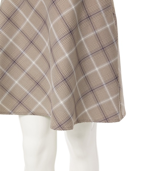 fifth calin（フィフスカラン）の「ミニフレアスカート（スカート・レディース・ブラウン/グレー・MEDIUM）」の11枚目の写真