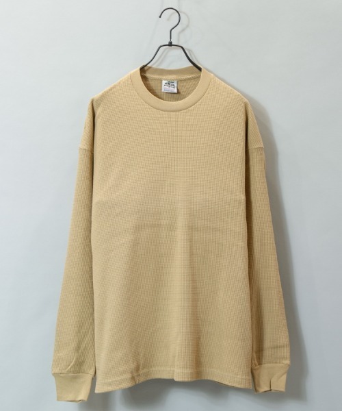 PRO CLUB (プロクラブ)の「JE-PRO5-6.7oz.Thermal LSTEE/プロファイブ サーマルロンT(Tシャツ/カットソー・メンズ・ホワイト/ブラック/ダークブラウン/カーキ/パープル/オレンジ/グリーン・M/L/XL)」の6枚目の写真