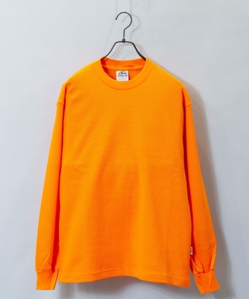 PRO CLUB (プロクラブ)の「JE-PRO5-6.7oz.Thermal LSTEE/プロファイブ サーマルロンT(Tシャツ/カットソー・メンズ・ホワイト/ブラック/ダークブラウン/カーキ/パープル/オレンジ/グリーン・M/L/XL)」の2枚目の写真