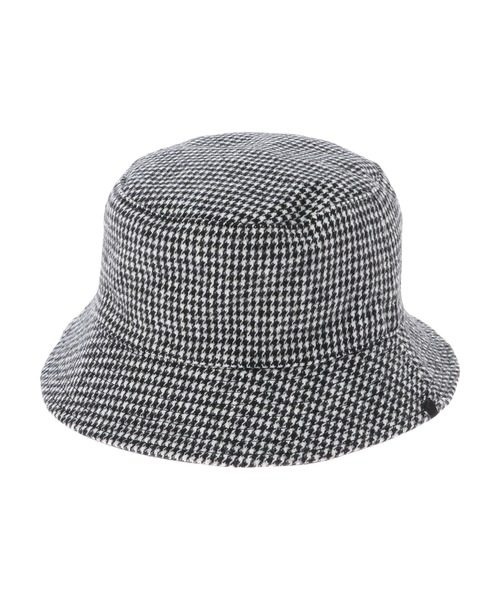 Green Parks(グリーンパークス)の「・チェックリバーシブルハット*(ハット・レディース・ブラウン/ブラック/グレー・FREE)」の2枚目の写真