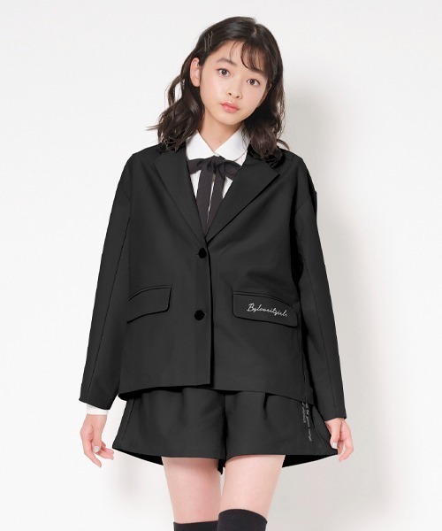 by LOVEiT(バイラビット)の「ジャケット(テーラードジャケット・キッズ・エメラルド/マルチ/ブラック・160cm/150cm/140cm/130cm)」の2枚目の写真