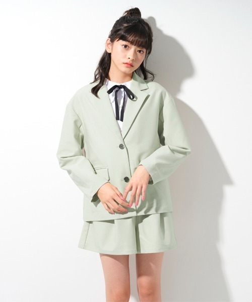 by LOVEiT(バイラビット)の「ジャケット(テーラードジャケット・キッズ・エメラルド/マルチ/ブラック・160cm/150cm/140cm/130cm)」の8枚目の写真