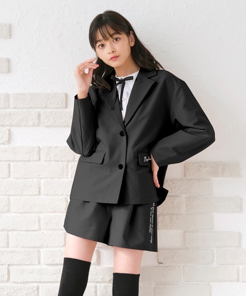 by LOVEiT(バイラビット)の「ジャケット(テーラードジャケット・キッズ・エメラルド/マルチ/ブラック・160cm/150cm/140cm/130cm)」の10枚目の写真