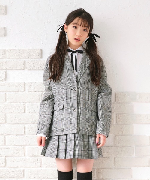 by LOVEiT(バイラビット)の「ジャケット(テーラードジャケット・キッズ・エメラルド/マルチ/ブラック・160cm/150cm/140cm/130cm)」の5枚目の写真