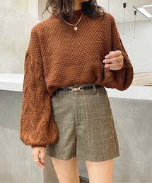 袖編みデザインニット【ZOZOTOWN限定アイテム】
