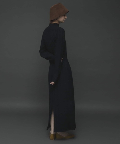 SENSE OF PLACE by URBAN RESEARCH（センスオブプレイスバイアーバンリサーチ）の「ストレッチアルパカウエストマークワンピース（ワンピース・レディース・ライトブルー/ブラック/アイボリー・ONE）」の13枚目の写真