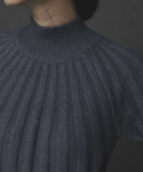 SENSE OF PLACE by URBAN RESEARCH（センスオブプレイスバイアーバンリサーチ）の「ストレッチアルパカウエストマークワンピース（ワンピース・レディース・ライトブルー/ブラック/アイボリー・ONE）」の16枚目の写真