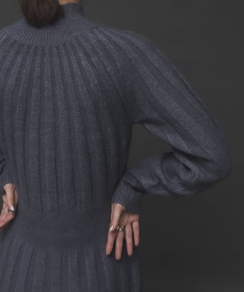 SENSE OF PLACE by URBAN RESEARCH（センスオブプレイスバイアーバンリサーチ）の「ストレッチアルパカウエストマークワンピース（ワンピース・レディース・ライトブルー/ブラック/アイボリー・ONE）」の18枚目の写真