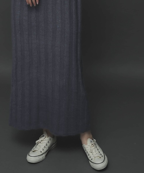 SENSE OF PLACE by URBAN RESEARCH（センスオブプレイスバイアーバンリサーチ）の「ストレッチアルパカウエストマークワンピース（ワンピース・レディース・ライトブルー/ブラック/アイボリー・ONE）」の19枚目の写真