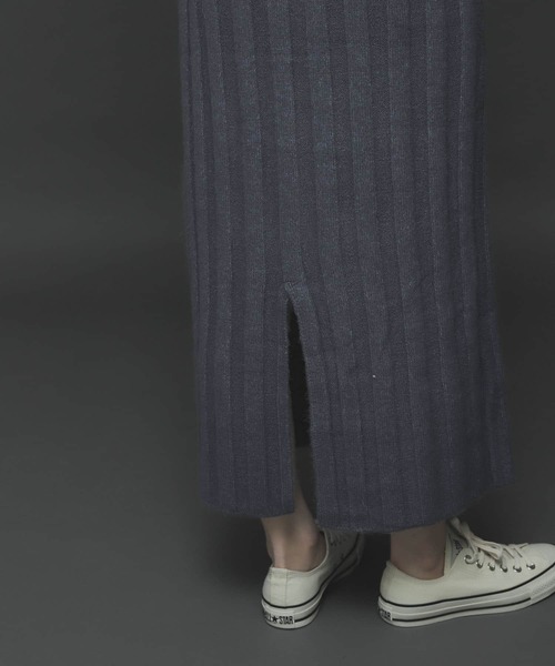 SENSE OF PLACE by URBAN RESEARCH（センスオブプレイスバイアーバンリサーチ）の「ストレッチアルパカウエストマークワンピース（ワンピース・レディース・ライトブルー/ブラック/アイボリー・ONE）」の20枚目の写真