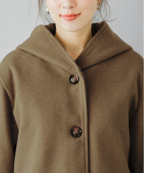 SUGAR BISKET（シュガービスケット）の「ウール混ハーフコート（その他アウター・レディース・ベージュ/モカ/ブラウン/ブラック・M/L）」の15枚目の写真