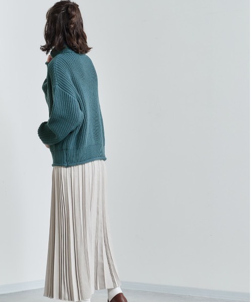 cepo（セポ）の「アゼアミタートルネックニット（ニット/セーター・レディース・グリーン/ピンク/チャコール/ブルー・M）」の20枚目の写真