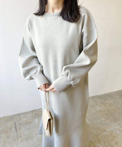 LIAN（リアン）の「マーメイドニットワンピース（ワンピース・レディース・アイボリー/ブラック/グレイッシュベージュ/ブラウン・FREE）」の14枚目の写真