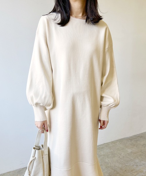 LIAN（リアン）の「マーメイドニットワンピース（ワンピース・レディース・アイボリー/ブラック/グレイッシュベージュ/ブラウン・FREE）」の19枚目の写真