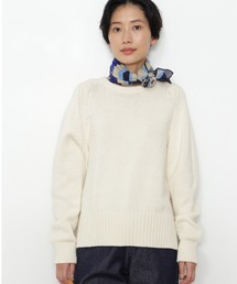 human woman | ◆コットンアクリル天竺ニットプルオーバー(ニット/セーター)