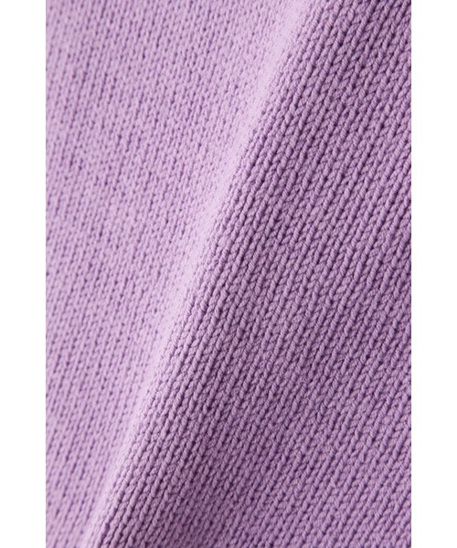 human woman(ヒューマンウーマン)の「◆コットンアクリル天竺ニットプルオーバー(ニット/セーター・レディース・ホワイト系その他/パープル/ブルー・MEDIUM)」の13枚目の写真