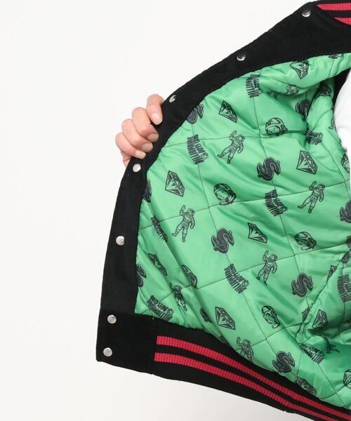 BILLIONAIRE BOYS CLUB(ビリオネア・ボーイズ・クラブ)の「BB MONIES VARCITY JACKET(スタジャン・メンズ・ブラック・MEDIUM/X-LARGE/LARGE)」の4枚目の写真