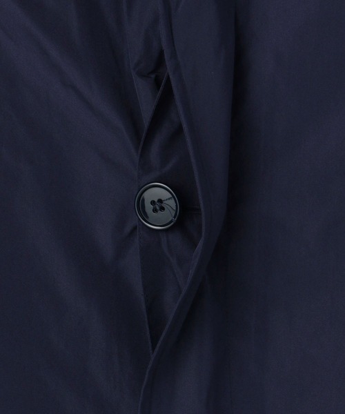 DANTON（ダントン）の「DANTON | ポリエステルタフタ ハーフコート MEN（ステンカラーコート・メンズ・ベージュ/ブラウン/チャコール/ネイビー・42/40/38）」の9枚目の写真