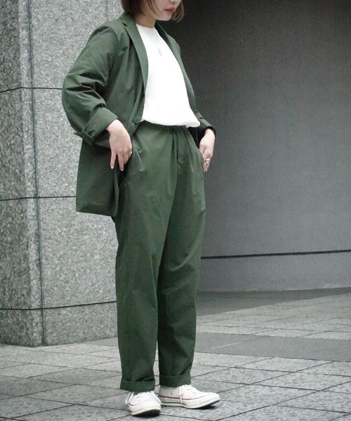 DESCENTE PAUSE（デサントポーズ）の「【デサントPAUSE】パッカブルパンツ / PACKABLE PANTS　日本製　撥水　軽量　ストレッチ（スラックス・メンズ・モスグリーン/グレー/ライトグレー・SMALL/X-LARGE/LARGE/MEDIUM）」の9枚目の写真