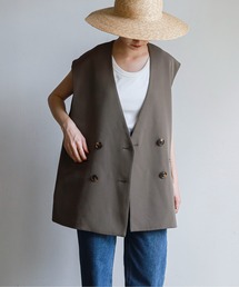 feepur | 《セットアップ対応》ノーカラージレ(ベスト)