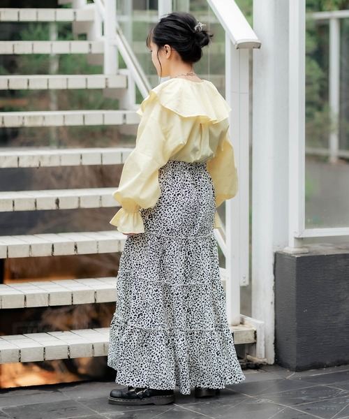 DuKKah（デュカ）の「Dukkah/【低身長向け】ビッグカラーブラウス（シャツ/ブラウス・レディース・ホワイト/イエロー・X-SMALL）」の4枚目の写真